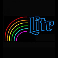 Miller Lite Blue Rainbow Neonkyltti