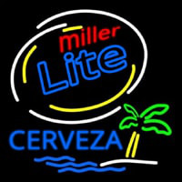 Miller Lite Cerveza Beer Bar Neonkyltti