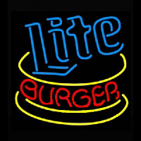 Miller Lite Hamburger Neonkyltti