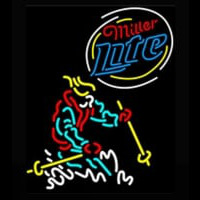 Miller Lite Logo Skier Neonkyltti