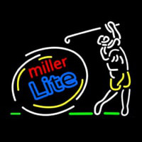 Miller Lite Sequencing Swinging Golfer Neonkyltti