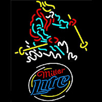 Miller Lite Skier Logo Neonkyltti