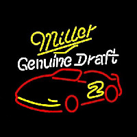 Miller NASCAR Rusty Wallace 2 Beer Sign Neonkyltti