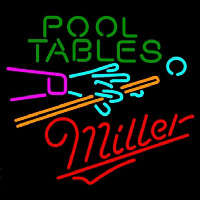 Miller Pool Tables Billiards Beer Sign Neonkyltti