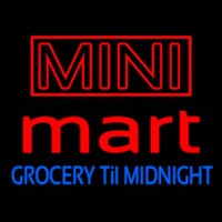 Mini Mart Groceries Till Midnight Neonkyltti