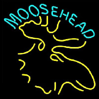 Moose Head Logo Neonkyltti