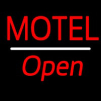Motel Open White Line Neonkyltti