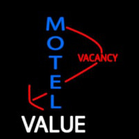 Motel Vacancy Value With Arrow Neonkyltti