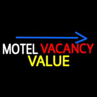 Motel Vacancy Value With Arrow Neonkyltti