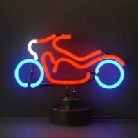 Motorcycle Desktop Neonkyltti