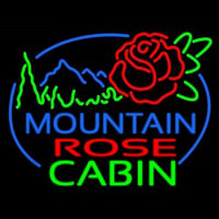 Mountain Rose Cabin Neonkyltti