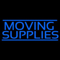 Moving Supplies Blue Double Lines Neonkyltti