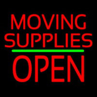 Moving Supplies Open Block Green Line Neonkyltti