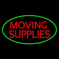 Moving Supplies Oval Green Neonkyltti