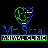 Mt Sinai Animal Clinic Logo Neonkyltti