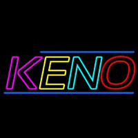 Multi Color Keno Border 3 Neonkyltti