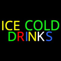 Multi Colored Ice Cold Drinks Neonkyltti