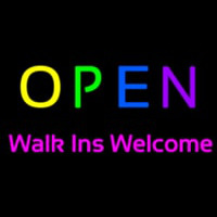 Multi Colored Open Walk Ins Welcome Neonkyltti