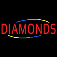 Multicolored Deco Style Diamonds Neonkyltti