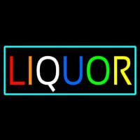 Multicolors Liquor With Turquoise Border Neonkyltti