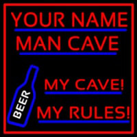 My Cave My Rules Man Cave Neonkyltti