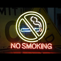 NO SMOKING Neonkyltti