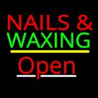 Nails And Wa ing Open Yellow Line Neonkyltti