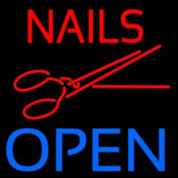 Nails Open With Scissors Neonkyltti
