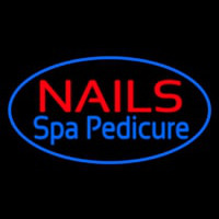 Nails Spa Pedicure Oval Blue Neonkyltti