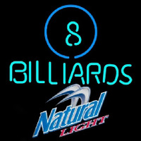 Natural Light Ball Billiards Pool Beer Sign Neonkyltti