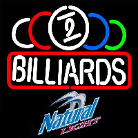 Natural Light Ball Billiards Te t Pool Beer Sign Neonkyltti