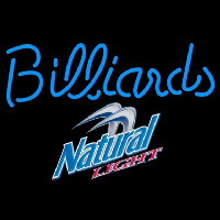 Natural Light Billiards Te t Pool Beer Sign Neonkyltti
