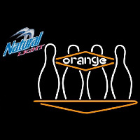 Natural Light Bowling Orange Beer Sign Neonkyltti