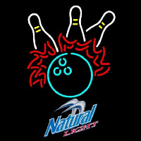 Natural Light Bowling Pool Beer Sign Neonkyltti