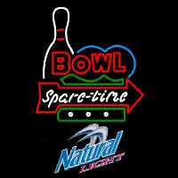 Natural Light Bowling Spare Time Beer Sign Neonkyltti