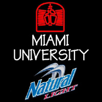 Natural Light Miami University Beer Sign Neonkyltti