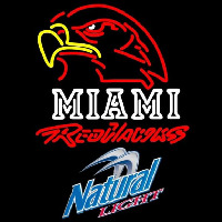 Natural Light Miami University Redhawks Beer Sign Neonkyltti