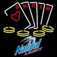 Natural Light Poker Ace Series Beer Sign Neonkyltti