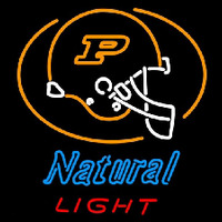 Natural Light Purdue University Boilermakers Helmet Beer Sign Neonkyltti