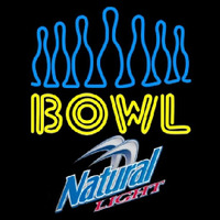 Natural Light Ten Pin Bowling Beer Sign Neonkyltti