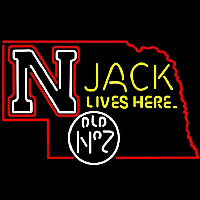 Nebraska Jack Lives Here Neonkyltti