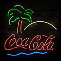 New Coca Cola Beach Coke Palm Beer Bar Neonkyltti
