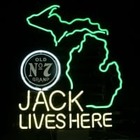 New Jack Daniels Lives Here Michigan Whiskey Real Neon Olut Baari Kyltti