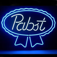 New Pabst Blue Ribbon Lager Ale Neon Olut Baari Pubi Kyltti