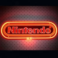 Nintendo Black Kauppa Avoinna Neonkyltti