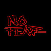 No Fear Logo Neonkyltti