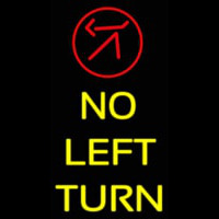 No Left Turn Neonkyltti