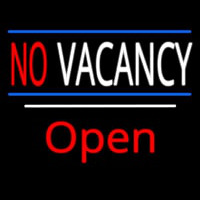 No Vacancy Open White Line Neonkyltti