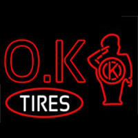 Ok Tires Neonkyltti