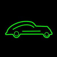 Old Green Car Neonkyltti